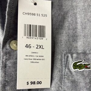 Lacoste Navy Blue Polo Shirt